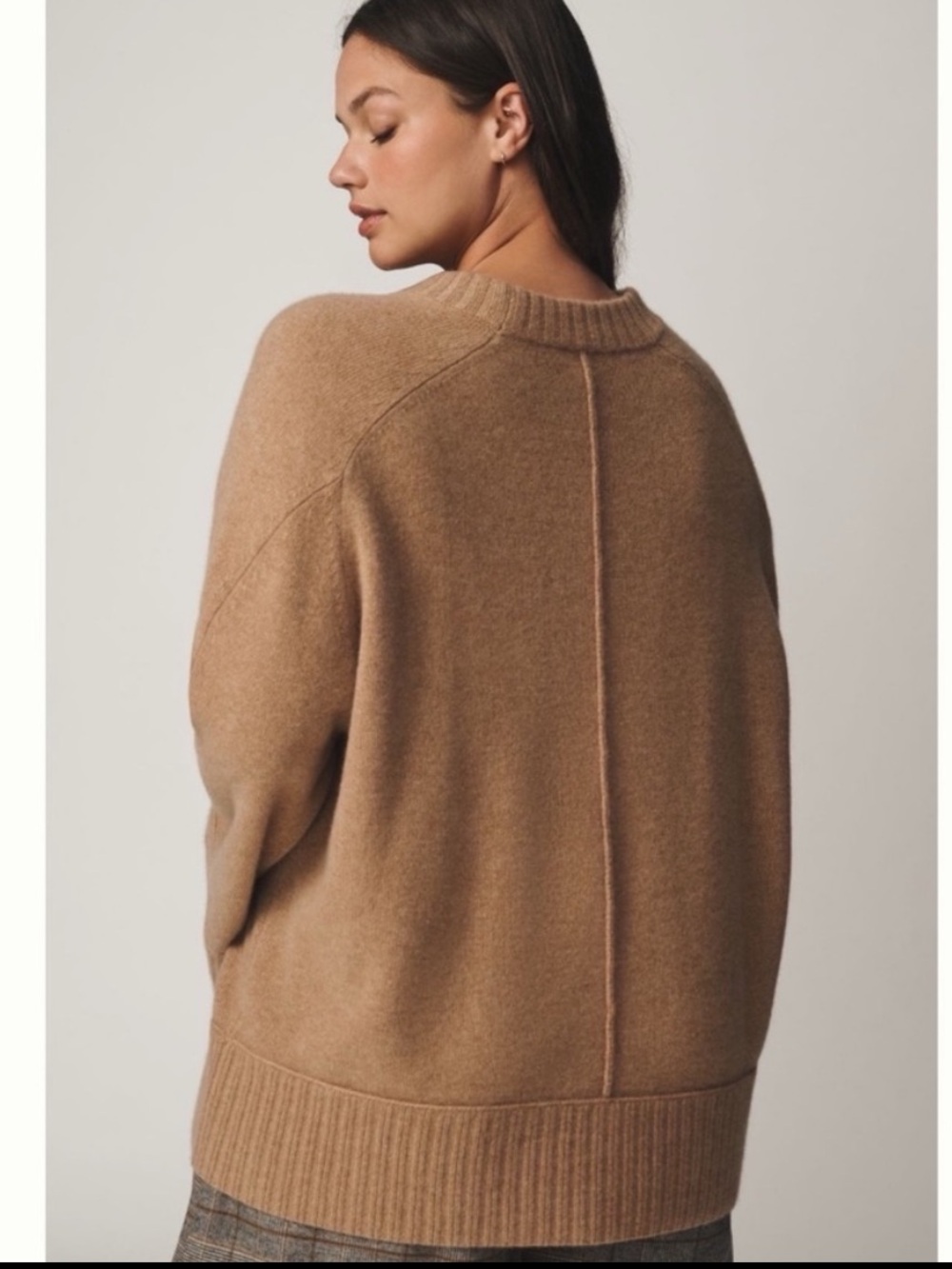 NWT Anthropologie The Chandler Cashmere Crew-Neck Relaxed Pullover Sweater XL - Picture 3 of 13